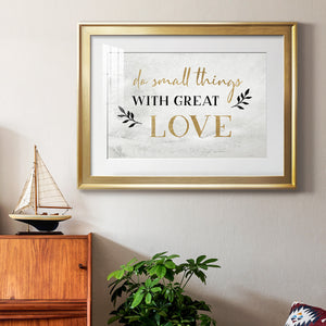 Small Things Gold - Modern Framed Art Print