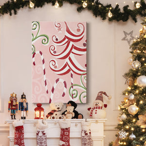 Candy Cane Holiday II - Gallery Wrapped Canvas