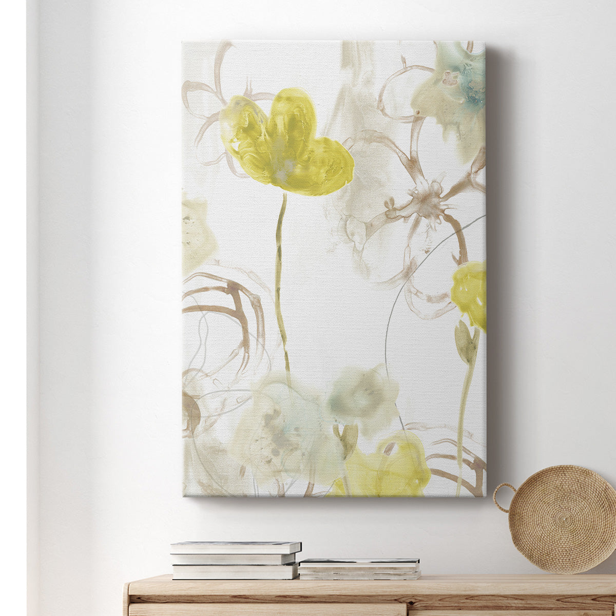Floral Arc II Premium Gallery Wrapped Canvas - Ready to Hang