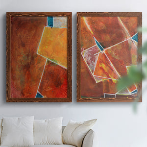 Primary Connection I - Barnwood Framed Canvas Set