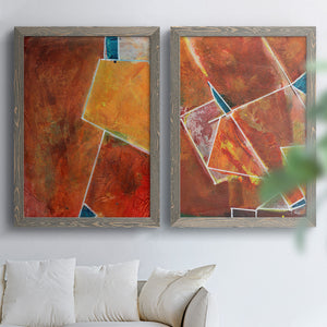 Primary Connection I - Barnwood Framed Canvas Set