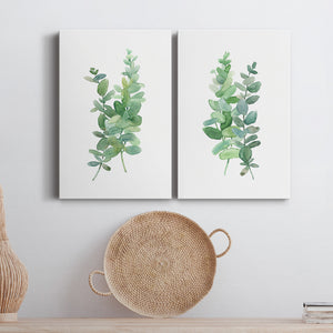 Eucalyptus I Premium Gallery Wrapped Canvas - Ready to Hang - Set of 2 - 8 x 12 Each