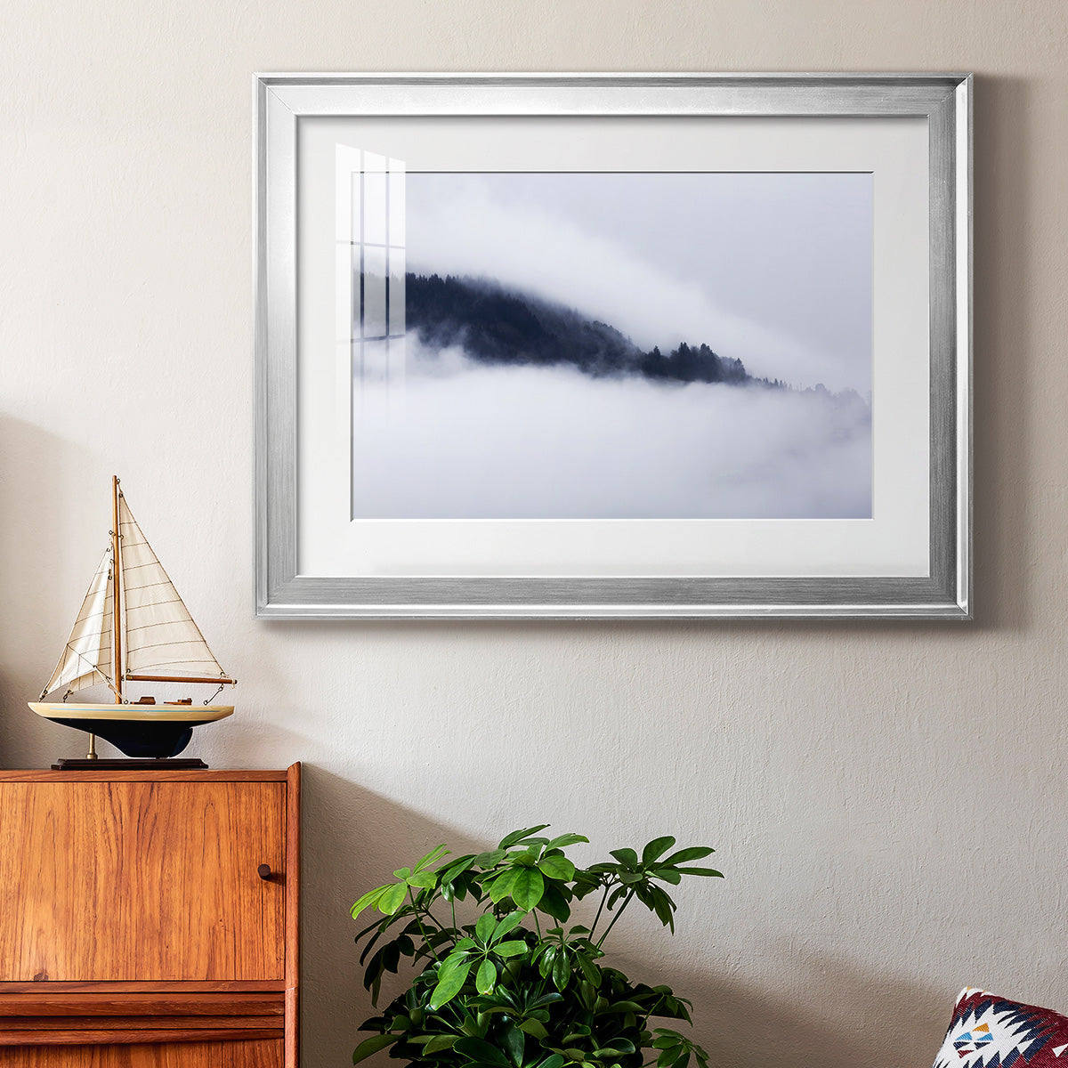 In the Clouds Premium Framed Print - Ready to Hang