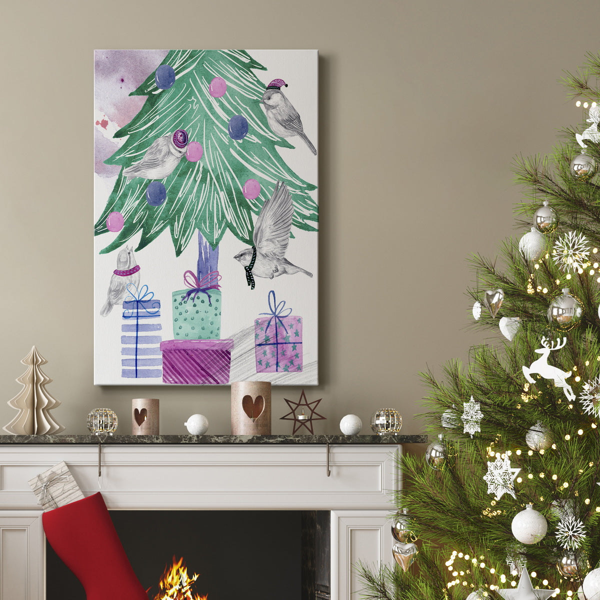 December Tree II Premium Gallery Wrapped Canvas - Ready to Hang