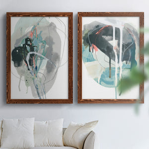 Stone Aperture I - Barnwood Framed Canvas Set