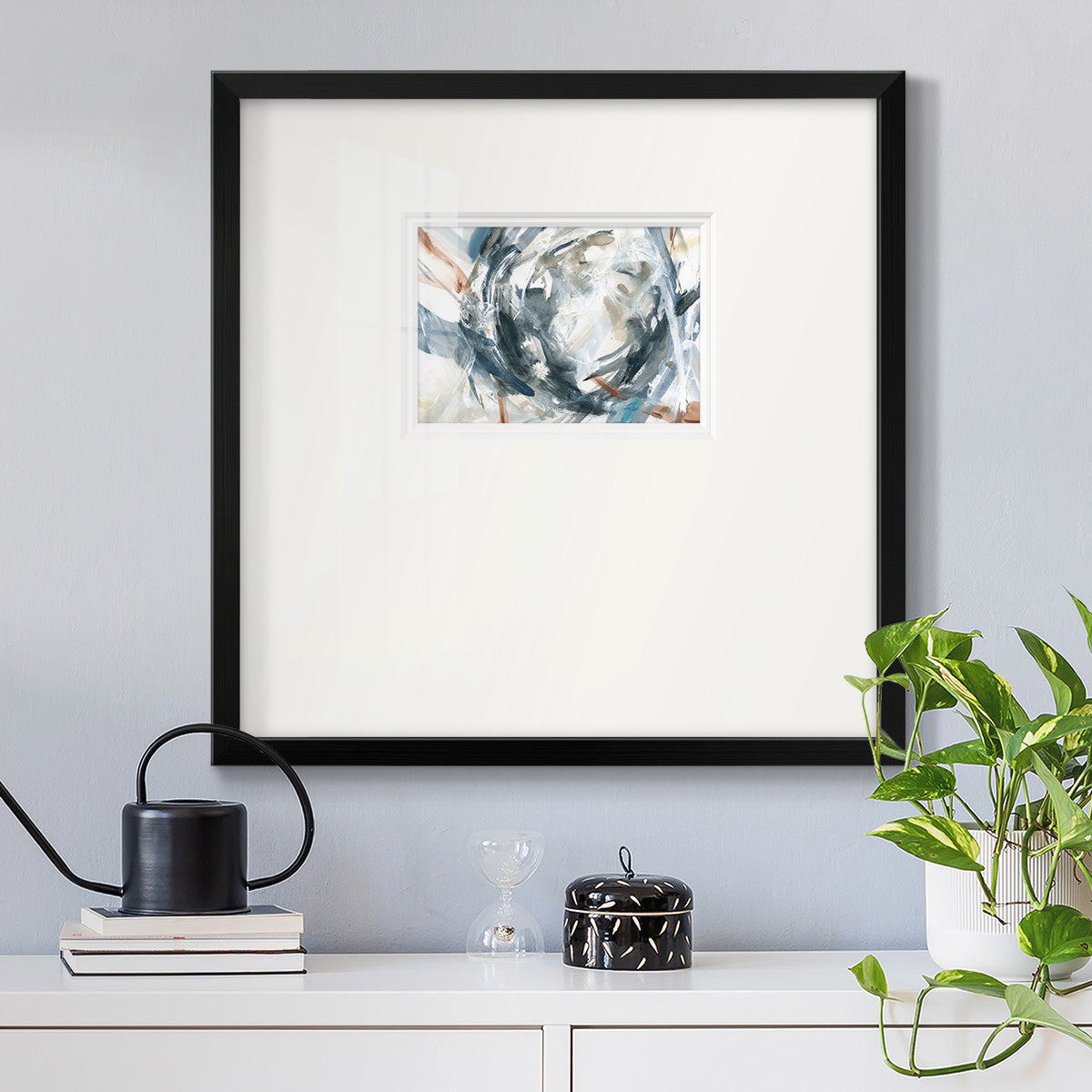 Hypnotic Array Premium Framed Print Double Matboard