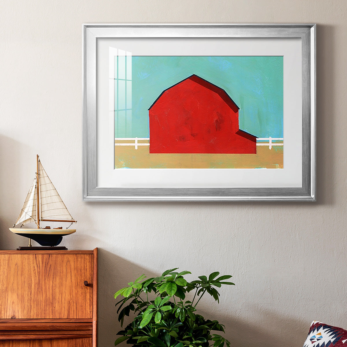 Big Red One I Premium Framed Print - Ready to Hang