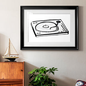 Vinyl Sketch - Modern Framed Art Print