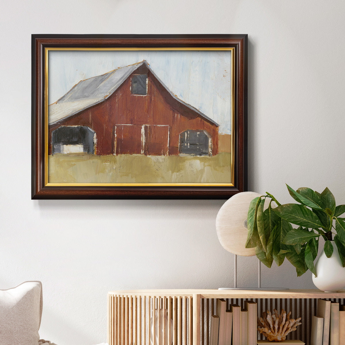 Rustic Red Barn I Premium Framed Canvas- Ready to Hang