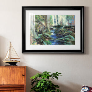 Rambling Blues - Modern Framed Art Print