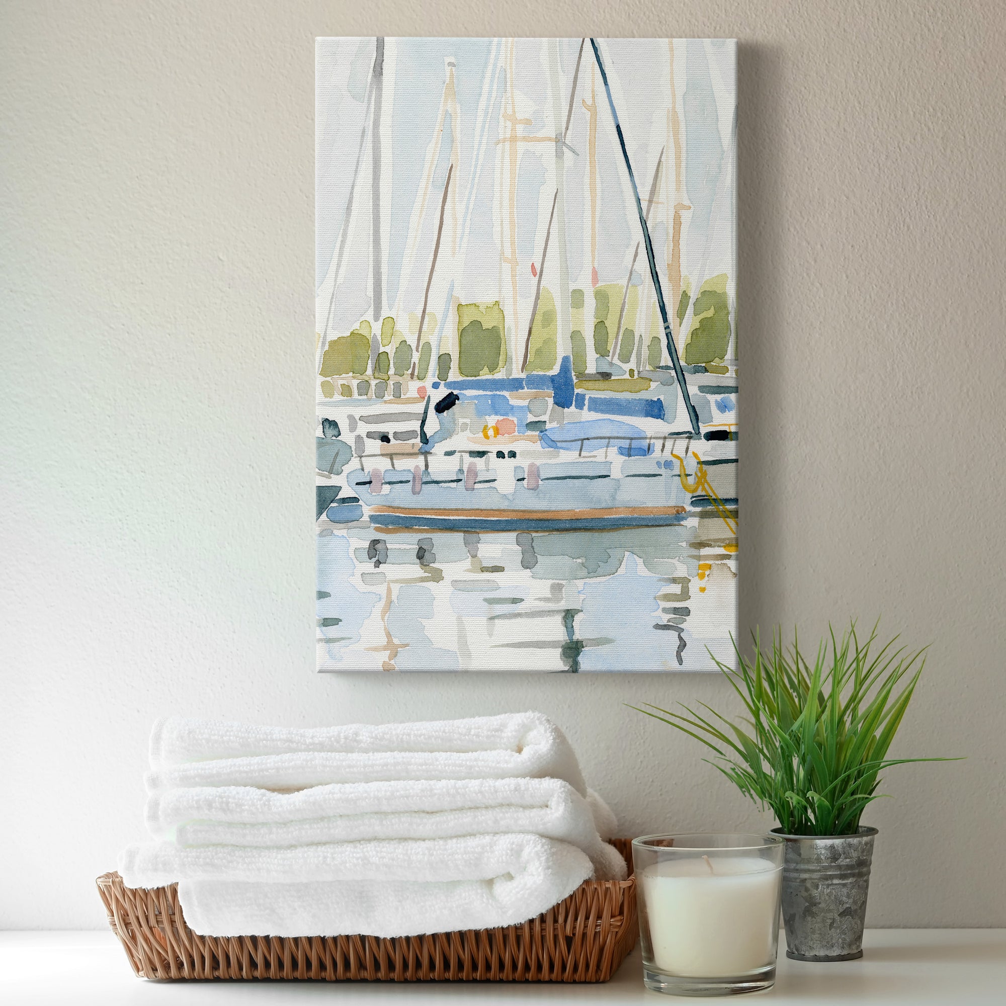By the Bay II Premium Gallery Wrapped Canvas - Ready to Hang
