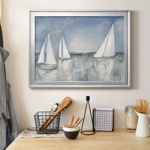 Catching the Breeze - Modern Framed Canvas Print