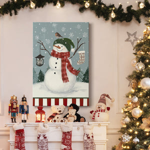 Jolly Snowman Collection B - Gallery Wrapped Canvas