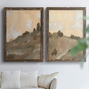 Hillside Walking Path III - Barnwood Framed Canvas Set
