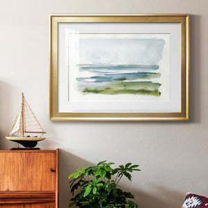 Coastline Splash I - Modern Framed Art Print