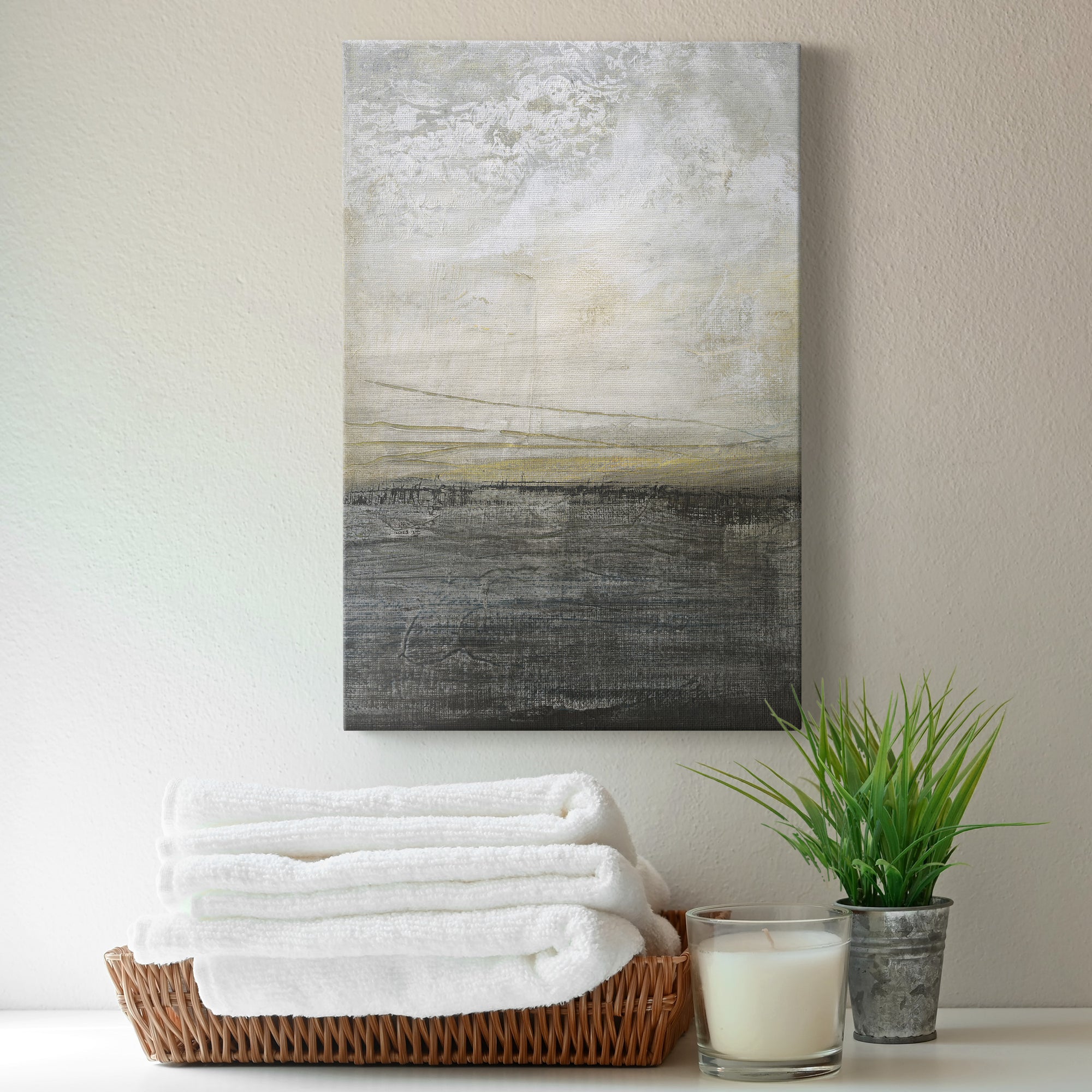 Misty Landscape I Premium Gallery Wrapped Canvas - Ready to Hang