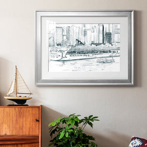 Ferryboats II - Modern Framed Art Print