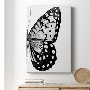 Monochrome Wings II Premium Gallery Wrapped Canvas - Ready to Hang