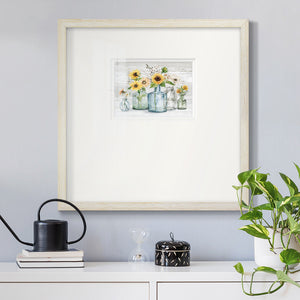 Sunflower Extravaganza Premium Framed Print Double Matboard