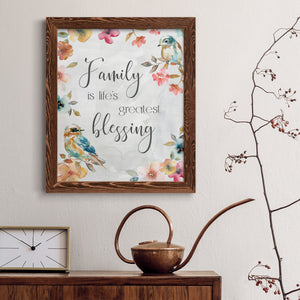 Spring Bird Blessing - Premium Canvas Framed in Barnwood - Ready to Hang