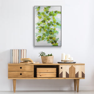 Ivy - Framed Premium Gallery Wrapped Canvas L Frame - Ready to Hang