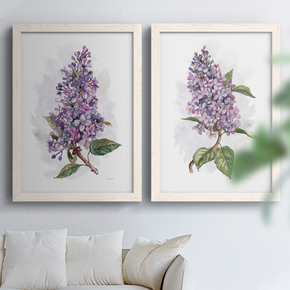 Awash in Lilac I - Premium Framed Canvas 2 Piece Set - Ready to Hang