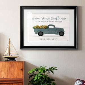 Farmers Market Truck - Modern Framed Art Print