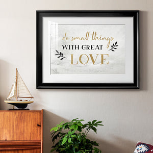 Small Things Gold - Modern Framed Art Print