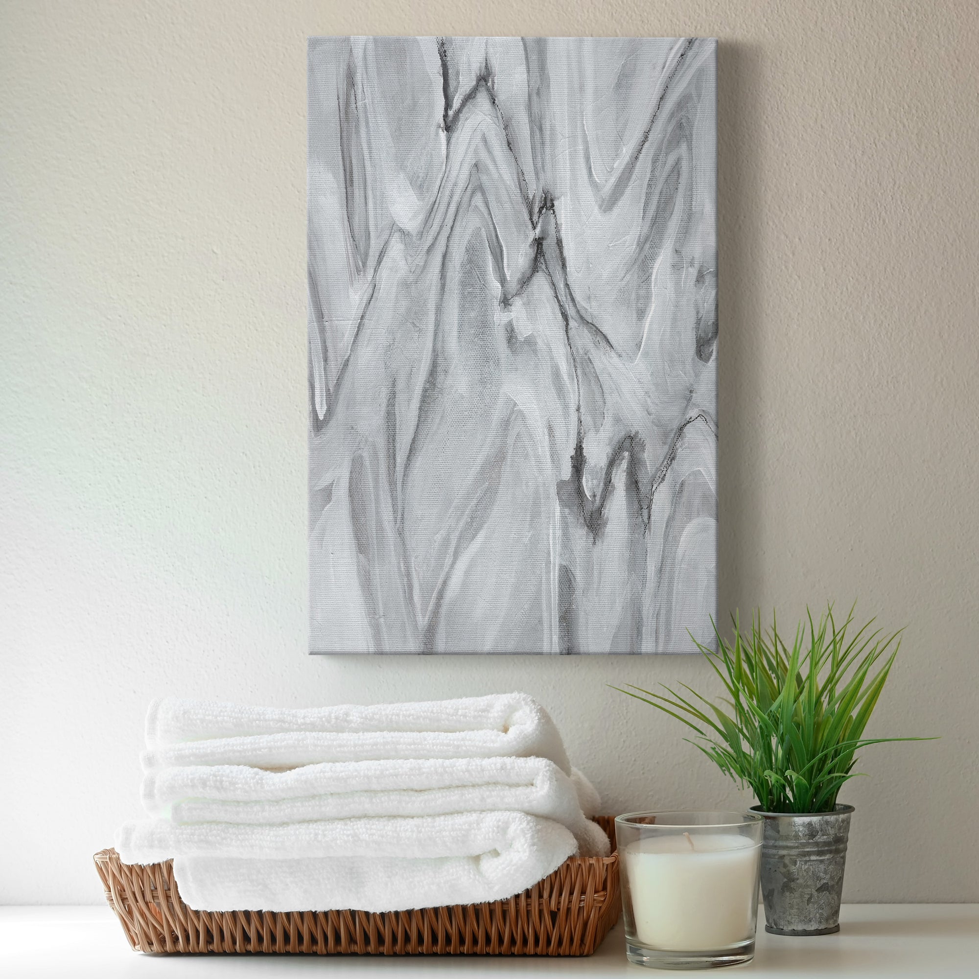 Marbled White III Premium Gallery Wrapped Canvas - Ready to Hang