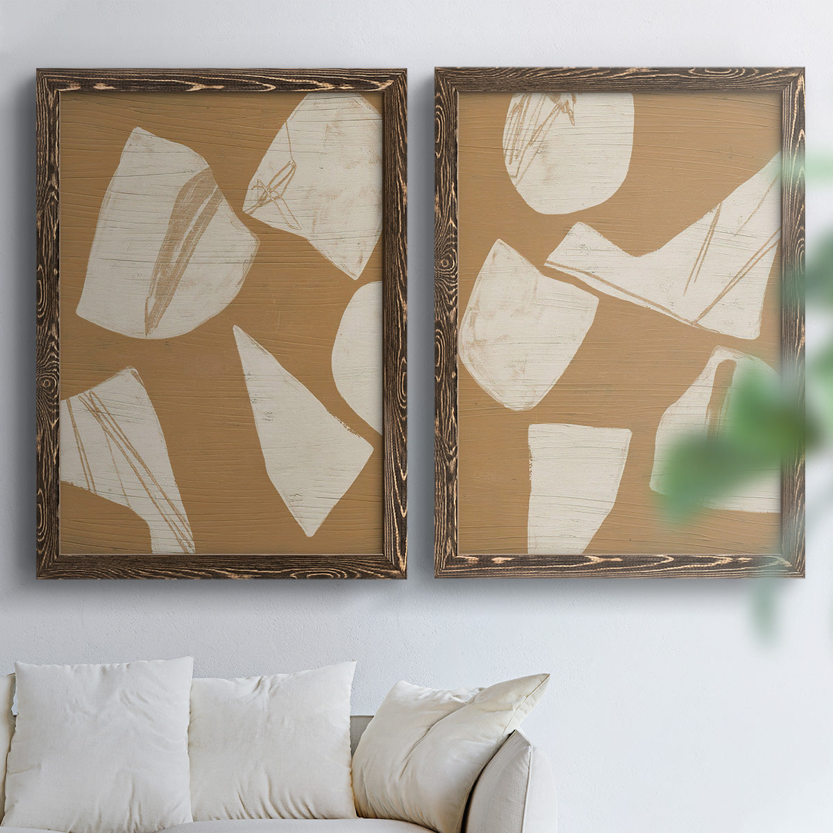 Piecemeal I - Premium Framed Canvas 2 Piece Set - Ready to Hang