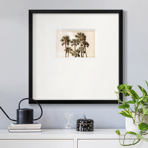 Blushing Palms Premium Framed Print Double Matboard