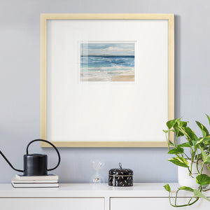 Ocean Waves I Premium Framed Print Double Matboard