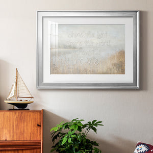 Shine His Light - Modern Framed Art Print