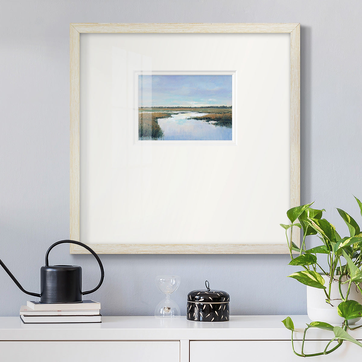 Coastal Plains I Premium Framed Print Double Matboard