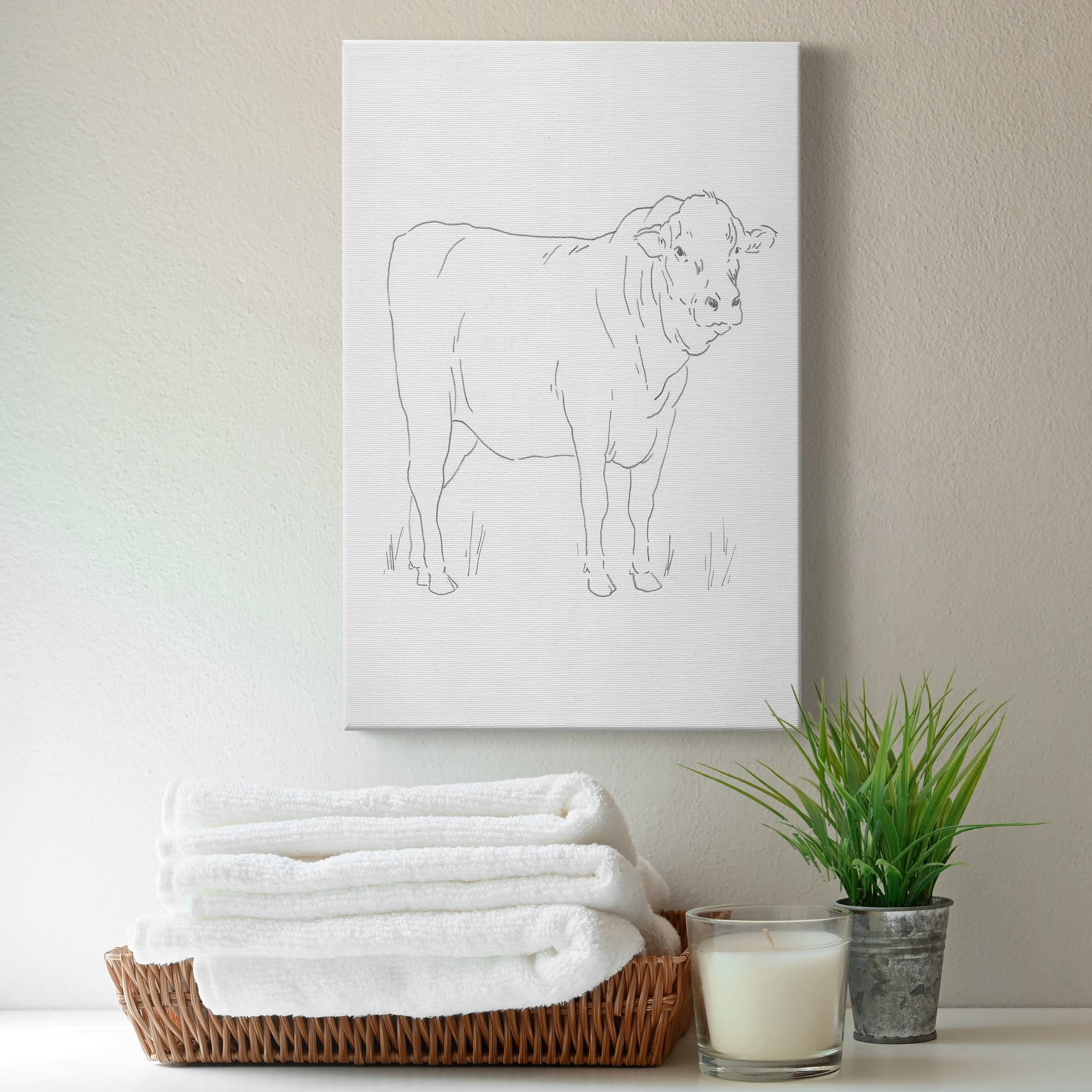 Limousin Cattle I  Premium Gallery Wrapped Canvas - Ready to Hang