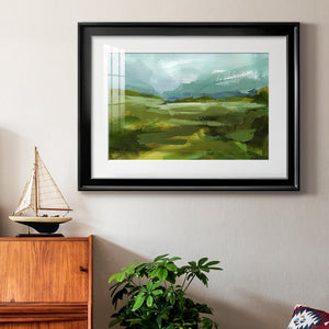 Emerald View II - Modern Framed Art Print
