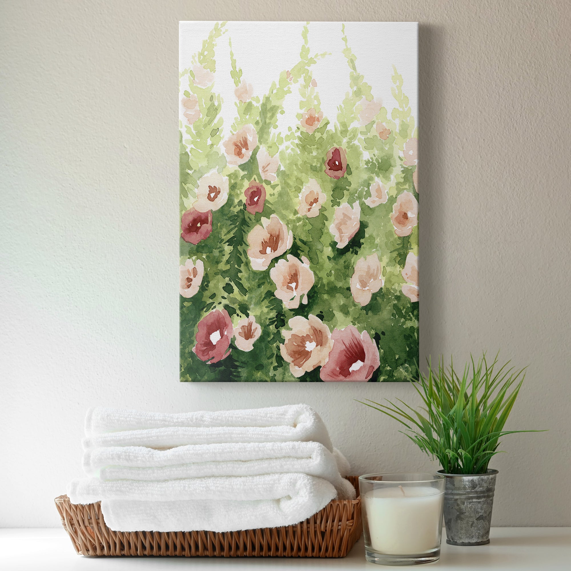 Sunlit Flora I Premium Gallery Wrapped Canvas - Ready to Hang