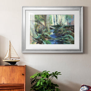 Rambling Blues - Modern Framed Art Print