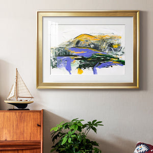 Silent Mountain V - Modern Framed Art Print