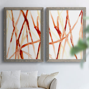 Runnel V - Barnwood Framed Canvas Set