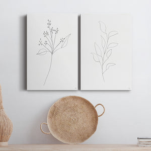 Botanical Gesture V Premium Gallery Wrapped Canvas - Ready to Hang - Set of 2 - 8 x 12 Each
