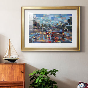 Red Traffic - Modern Framed Art Print