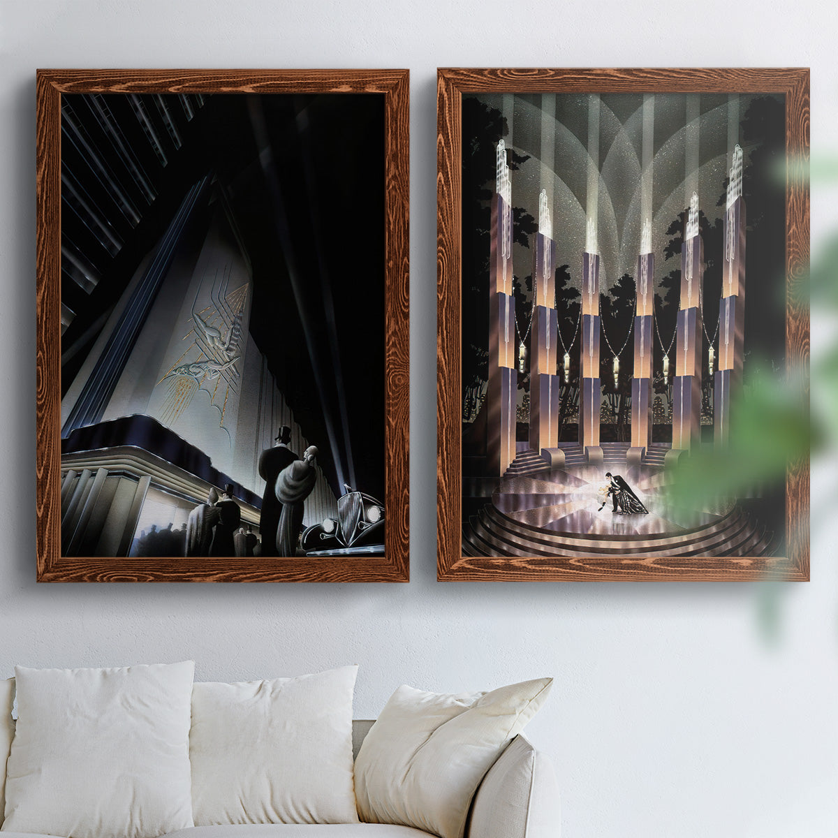 Nocturne - Premium Framed Canvas 2 Piece Set - Ready to Hang