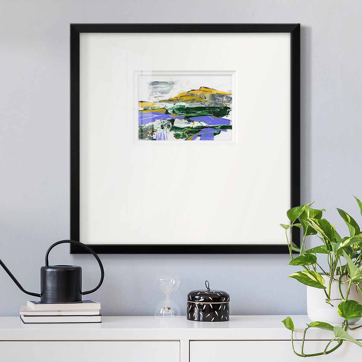 Silent Mountain VI Premium Framed Print Double Matboard