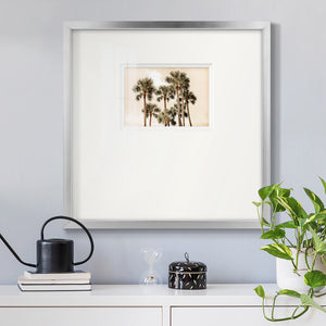 Blushing Palms Premium Framed Print Double Matboard