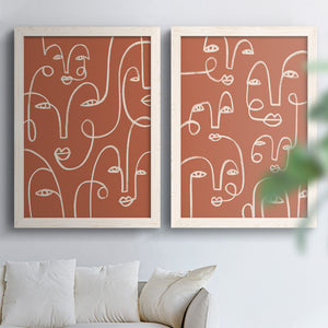 Connected Expressions I - Barnwood Framed Canvas Set