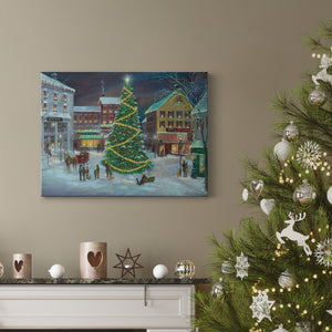 Village Square - Premium Gallery Wrapped Canvas  - Ready to Hang