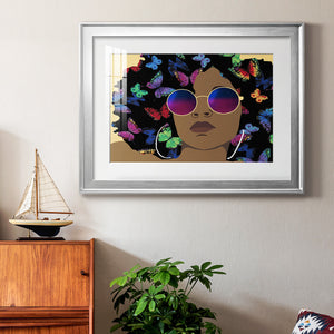 Butterfly Diva I - Modern Framed Art Print