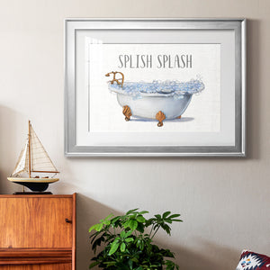 Splish Splash - Modern Framed Art Print