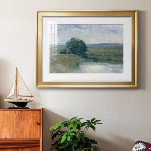 Riverbank Impression I - Modern Framed Art Print
